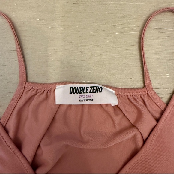 Double Zero Mauve Pink Tank Top Cropped Camisole - Picture 2 of 4